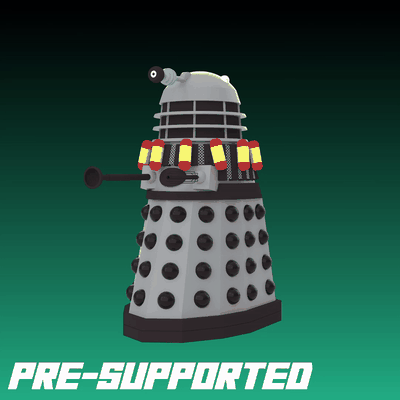 destiny bomb dalek - 28mm 32mm miniature daleks history of skaro doctor who dr classic space wargames scale robot warlord 3d print model - Mito3D