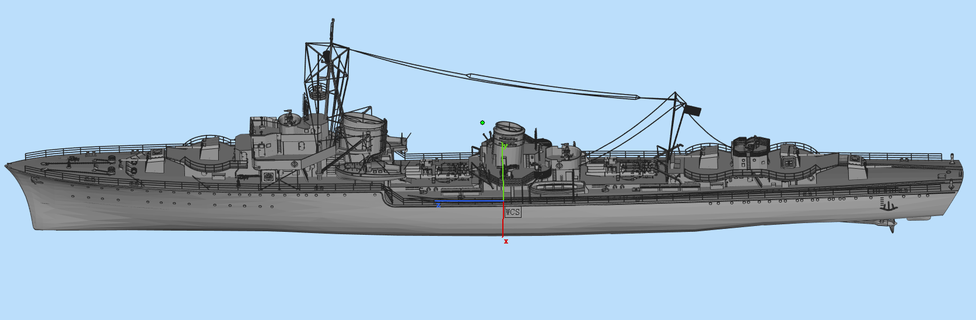 destroyer Various destroyer  3d print model - Mito3D