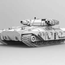 destroyer 2 heavy tank 6 mm american mecha battletech vehicle 3d print model - Mito3D