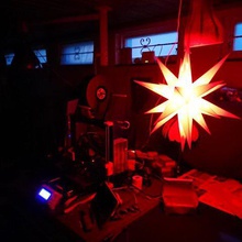 destacável ikosaeder de natal da estrela a casa decoração 3d print model - Mito3D
