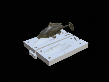 detaylı sazan balık 12cm toynak form yırtıcı Balık tutma kedi balığı heykel hayvan dekorasyon zarf avcılık taksi şekil vermek kupalar oyun Avrupa levrek popper yalpalama cezbetmek yem 3d print model - Mito3D