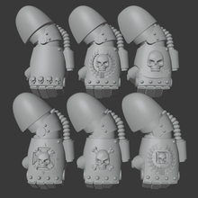 detallada poder de puños juego juguete accesorios warhammer 40k space marine 3d print model - Mito3D