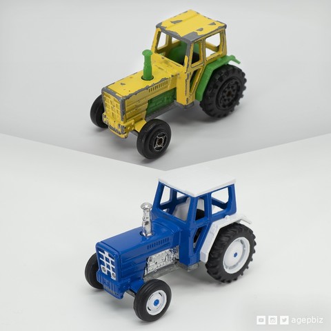 detallada ruedas de tractor fundido juguete la restauración varios 3D print model - Mito3D