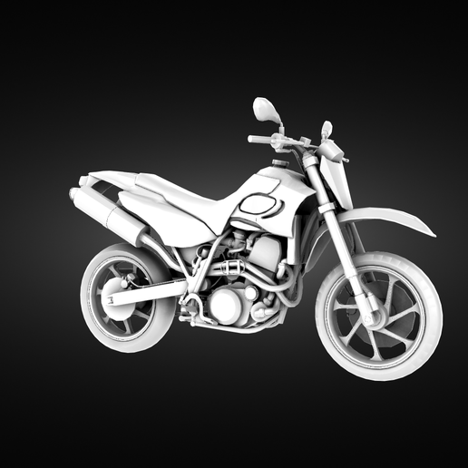 détaillé moto modèle 3D print model - Mito3D