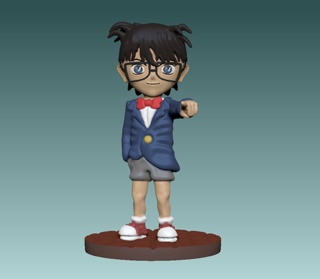 detetive conan shinichi anime caso bainha fechadas arte jimmy china manga shaun ovelha luffy d macaco espirituoso crime cinza ketchum pokémon ataque on titã 3d print model - Mito3D