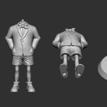 detetive Conan Pato duckpool xm estúdios zbrush colecionavel modelagem personagem 3d print model - Mito3D