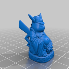 détective pikachu bouddha art le pokemon pop-bouddha sculptures 3d print model - Mito3D