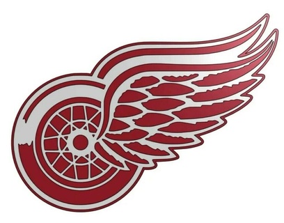 Detroit rouge ailes logo hockey LNH rouges signe 2d art 3d print model - Mito3D