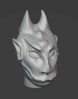 devil's head devil horns sinister 3d print model - Mito3D
