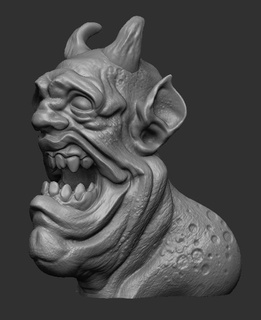 devil ugly devil stinky monster  3d print model - Mito3D