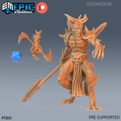 devil army dual scythe dnd miniature tabletop miniatures gaming monster 3d model rpg dndminis stl file epic-miniatures dndminiatures 3dprint 3dminiature printedminis 3dprinting dungeon fantasy roleplaying dragon warrior undead pre-supported 3d print model - Mito3D