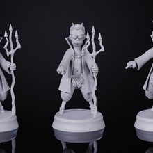 devil flanders art simpsons toy collectible 3d print model - Mito3D