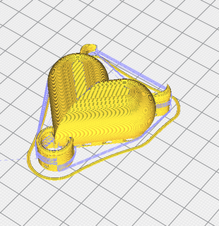 devil heart keychain 3d print model - Mito3D