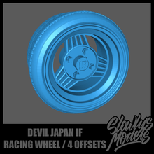 devil japan racing wheel 4 offsets model car wheels rims aoshima 1/24 1:24 1:25 1/25 fujimi tamiya revell amt lindberg monogram 3d print model - Mito3D