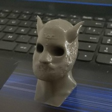 diabo homem Velhote demônio chifre chifres escultura 3d print model - Mito3D