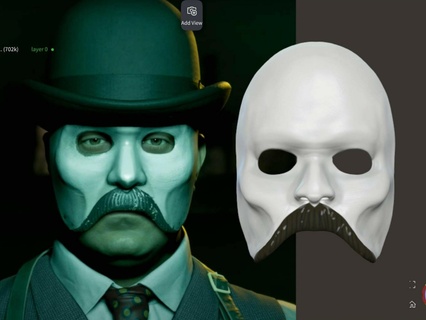 şeytan maske katil psikopat oyun Holmes ps5 xbox 3d print model - Mito3D