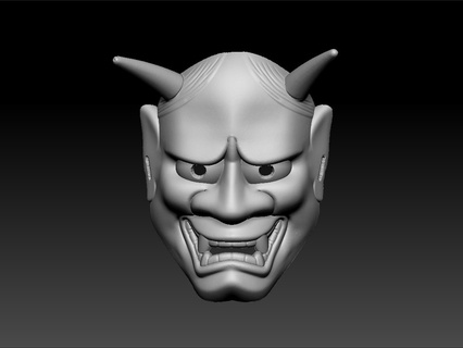 diable masque mode fille Jeu effrayant msk mal 3d impression 3d print model - Mito3D