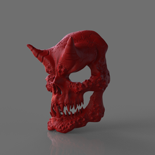 devil mask iii chinese toy art collectible ornamental movie party horns collection 3d print model - Mito3D