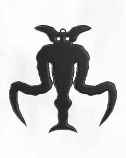 diabo pingente demônio colar joalheria chave argolas Sol gótico moda vestuário arte 3d print model - Mito3D
