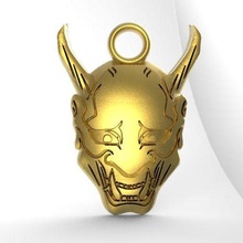 devil pendant jewelry jewel 3d print model - Mito3D