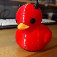 Teufel Gummi-Ente Spiel beastie 3d print model - Mito3D
