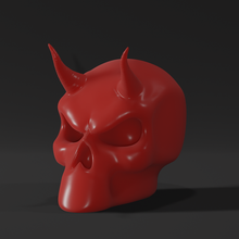 devil skull art demon ornament decorative display 3d print model - Mito3D