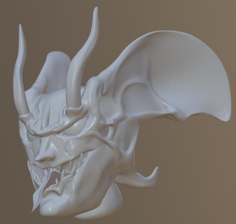 devilman sculpture demon sleeve 3d print model - Mito3D