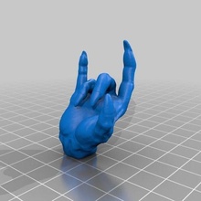 şeytan adam el yeniden düzenleme oyun şeytanlar eller orta parmak adamlar canavar 3d print model - Mito3D