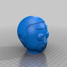 devine head art customized interactive 3d print model - Mito3D