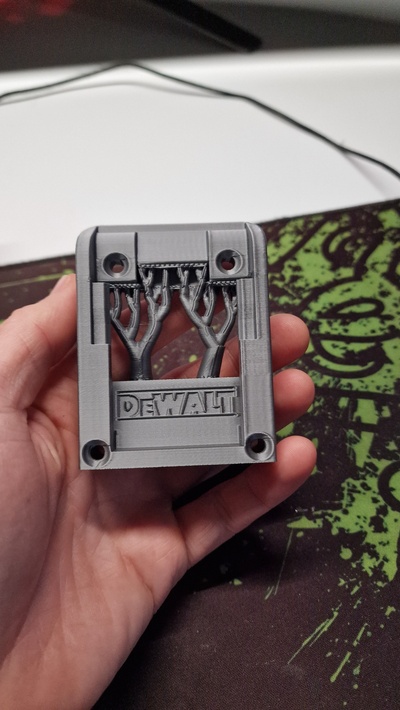 dewalt 18 20v bateria suporte 3d print model - Mito3D
