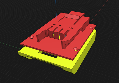 dewalt 18v li-ion battery parkside x20 v tool 3d print model - Mito3D