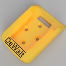 dewalt 20v 60v max batterie titulaire soutien support outils 3d print model - Mito3D