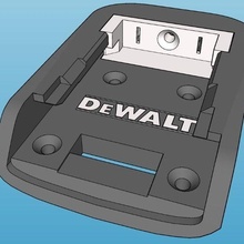 Dewalt pil adaptör kendin yap 3d print model - Mito3D