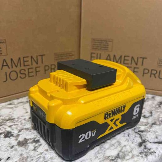 dewalt battery holder tool cover drill 3d printing 3D print model - Mito3D