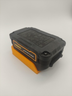 dewalt battery holder - 2k3d Tools tool mount 18v bracket carryer 3d print model - Mito3D