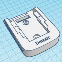 Dewalt pil Kulp destek 20v 3d print model - Mito3D