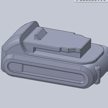 dewalt dcb201-b3 20v ion 15 ah litio de batterie volume approximatif du modèle outil la des outils à main l'électronique 3d print model - Mito3D