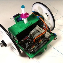 dfrobot kaplumbağa robot gadget arduino servo step 3d print model - Mito3D
