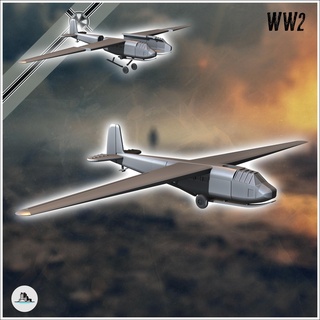 dfs 230 german transport glider version b 2 - germany eastern western front normandy stalingrad berlin bulge wwii scenery vehicle miniatures fighter terrain aircraft wargame air equipment flight bolt blitzgrieg ww2 second action world war wehrmacht flames 3d print model - Mito3D