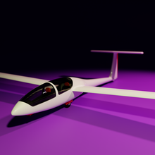 dg500 dg500m glider sailplane miniature 3d print model - Mito3D