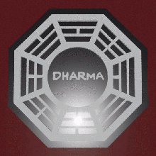 dharma emblema art rosette emblemi 3d print model - Mito3D