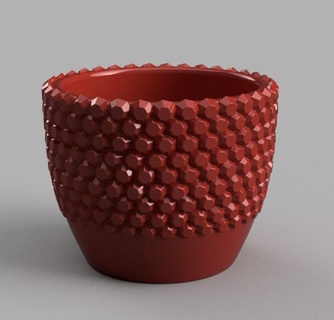 amond pentola diamante vaso 3d print model - Mito3D