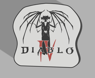Diablo 4 Lampe verschiedene Lithophanie Beleuchtung LED Licht Film Spiele Video Schneesturm mmo Teufel 3d print model - Mito3D