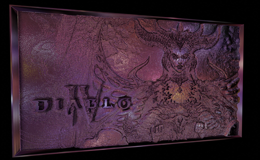 Diablo 4 Kunst Ventilator Spiele pc Schneesturm Battlenet 3d print model - Mito3D