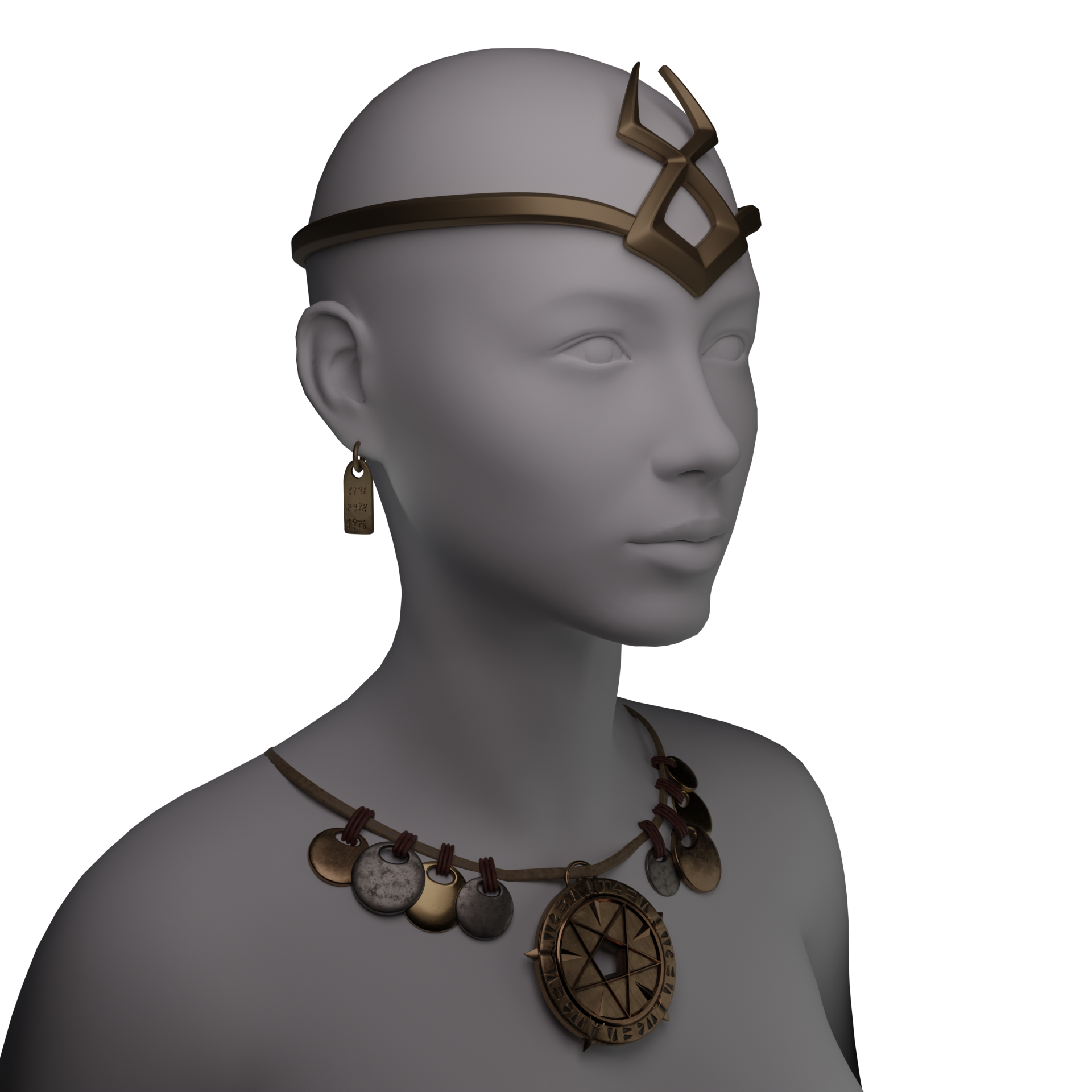 diablo sorcerer jewelry crown cosplay 3D print model - Mito3D