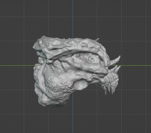 diabólico cráneo Arte oscuro huesos diablo demonio decoración 3D print model - Mito3D