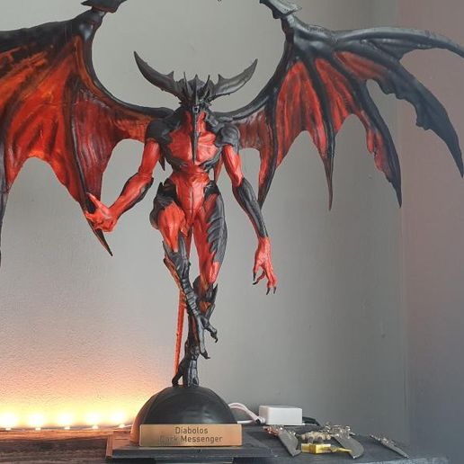 diabolos - final fantasy xiv art devil finalfantasy darkness ffxiv statue 3D print model - Mito3D