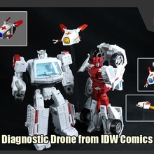 diagnostico drone trasformatori idw i fumetti gioco perso luce 3d print model - Mito3D