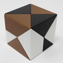 diagonal cube puzzle various coffin stewart dodecahedron rhombic 3d print model - Mito3D