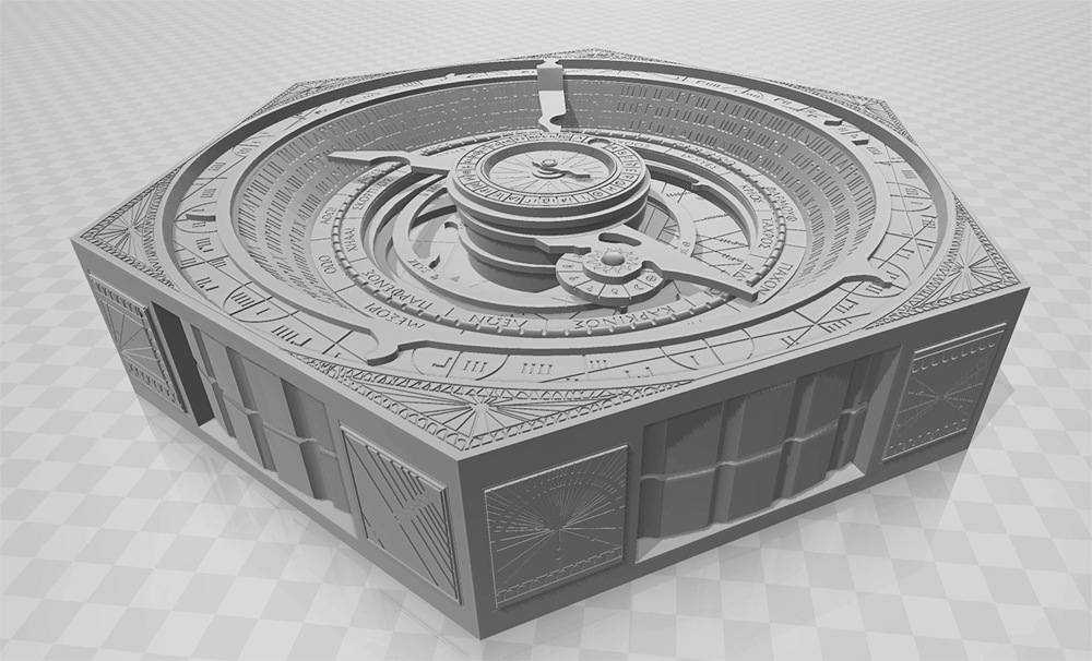 wählen Schicksal Indiana Jones Antikythera Stütze Artefakt archimedes 3D print model - Mito3D